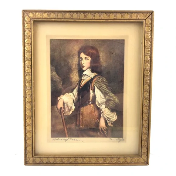 VINTAGE FINE ART Willian II Prince of Orange - Nassau by Sir Anthony Van Dyck